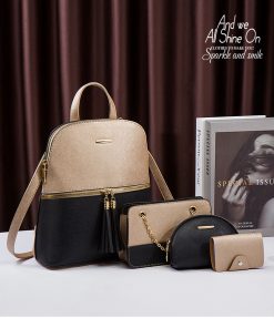 Leather GG Marmont Tote 3 Bags Set