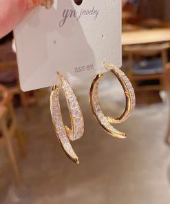 Leather Rhinestone Bangle-5061601