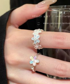 Golden Rhinestone Ring-5062406