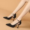 Lingge Chain Buckle Slippers-5071103